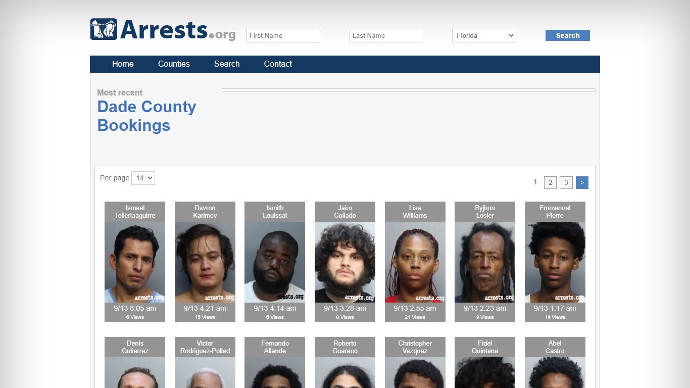 Dade County Arrests and Inmate Search